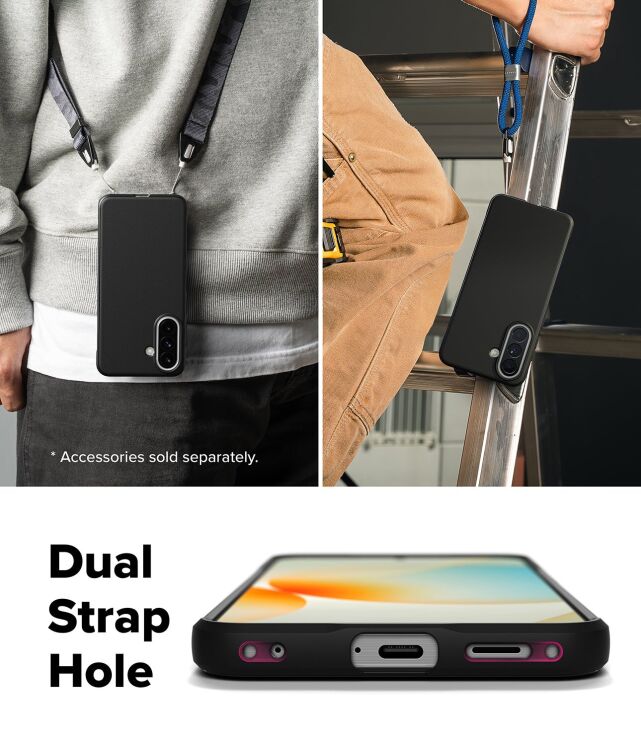 Защитный чехол Ringke Onyx для Samsung Galaxy A57 (A576) 8800328818101 - Black: фото 12 из 16