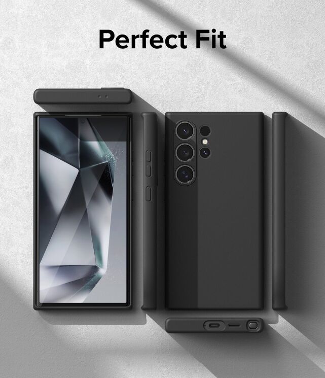 Защитный чехол Ringke Silicone Magnetic для Samsung Galaxy S24 Ultra (S928) 8809961783968 - Black: фото 13 из 17