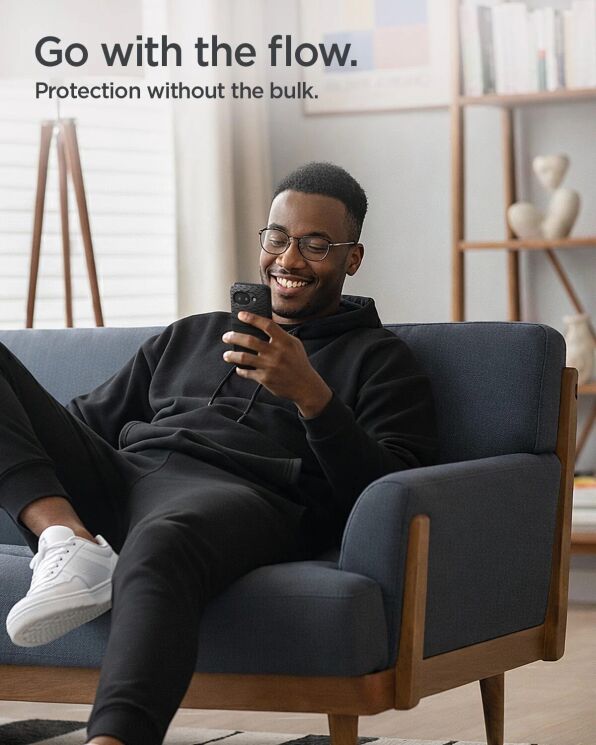 Защитный чехол Spigen Liquid Air для Google Pixel 10a (ACS11285) - Matte Black: фото 13 из 16