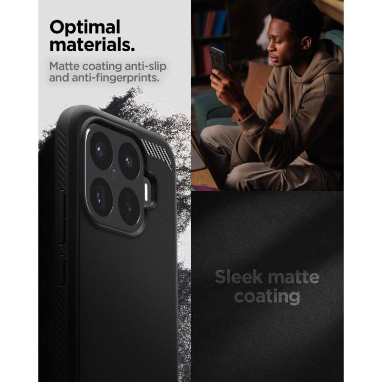 Защитный чехол Spigen Rugged Armor для Xiaomi 17T Pro (ACS11869) - Matte Black (422366MB) Защитный чехол Spigen Rugged Armor для Xiaomi 17T Pro (ACS11869) - Matte Black: фото 10 из 11