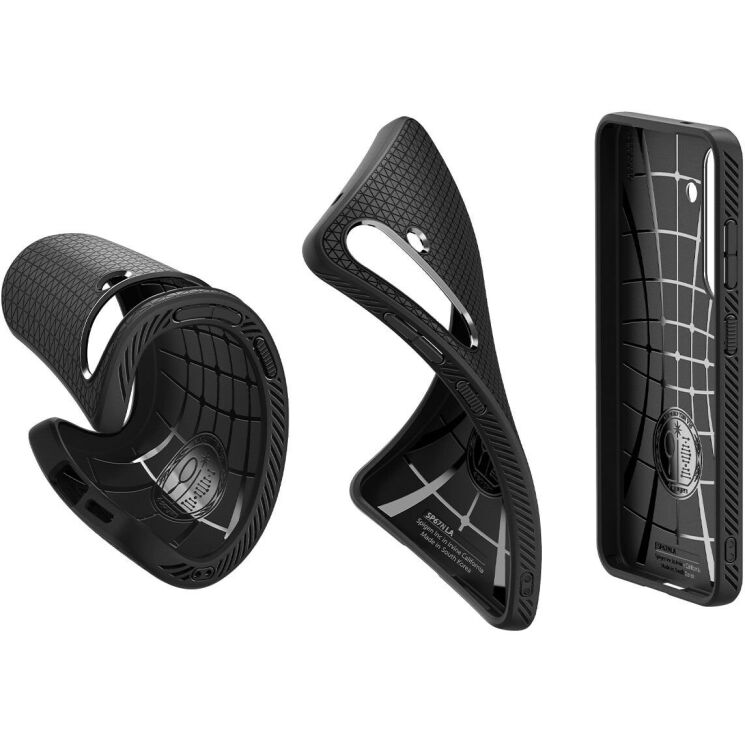 Защитный чехол Spigen (SGP) Liquid Air для Samsung Galaxy S25 Plus (S936) ACS08979 - Black: фото 8 из 20