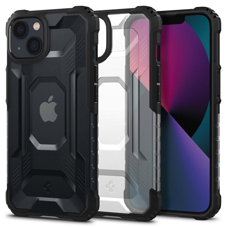 Защитный чехол Spigen (SGP) Nitro Force для Apple iPhone 13 - Matte Black: фото 1 из 16