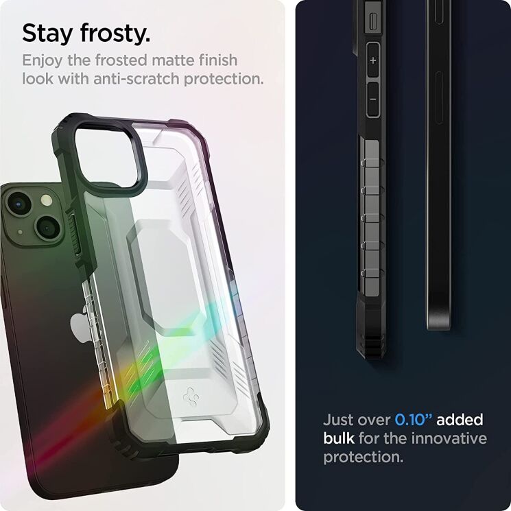 Защитный чехол Spigen (SGP) Nitro Force для Apple iPhone 13 - Matte Black: фото 15 из 16