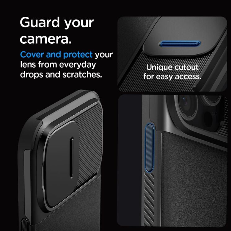 Захисний чохол Spigen (SGP) Optik Armor (MagFit) для Apple iPhone 16 Pro - Black: фото 12 з 16