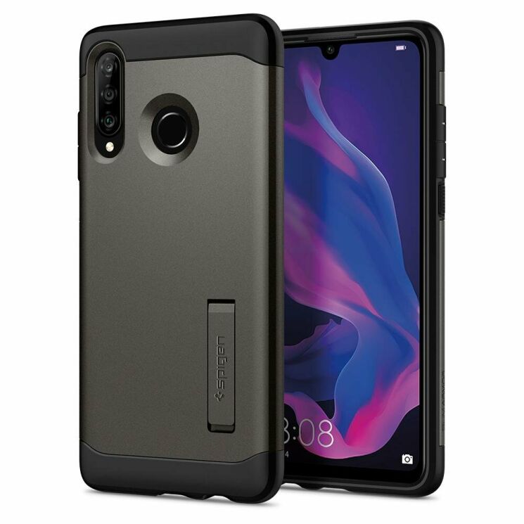 Защитный чехол Spigen (SGP) Slim Armor для Huawei P30 Lite - Gunmetal: фото 1 из 6