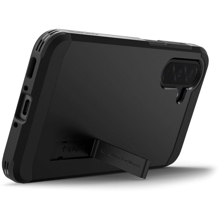 Защитный чехол Spigen (SGP) Tough Armor для Samsung Galaxy A36 (A366) ACS09166 - Black: фото 3 из 17