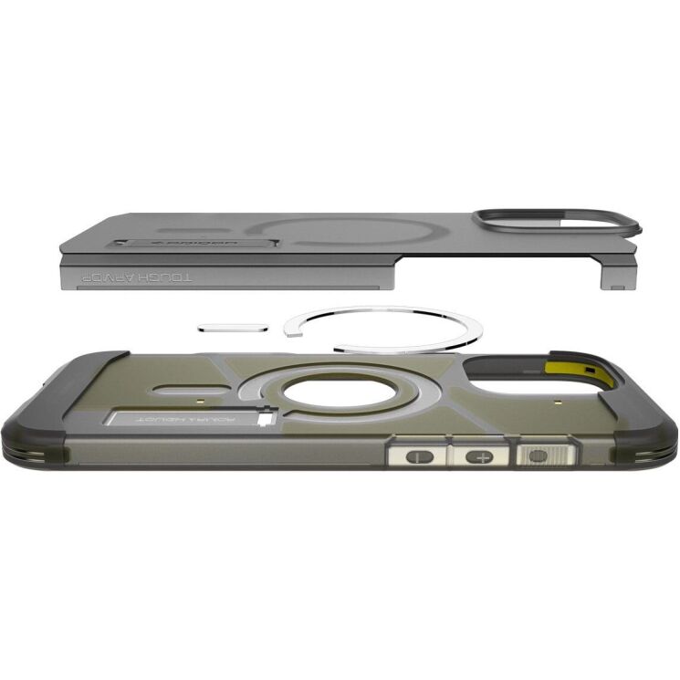 Защитный чехол Spigen (SGP) Tough Armor (MagFit) для Apple iPhone 16 Pro - Frost Black: фото 8 из 16