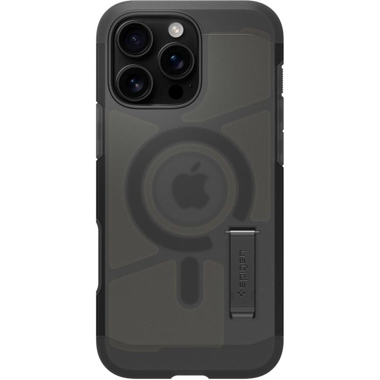 Защитный чехол Spigen (SGP) Tough Armor (MagFit) для Apple iPhone 16 Pro - Frost Black: фото 2 из 16