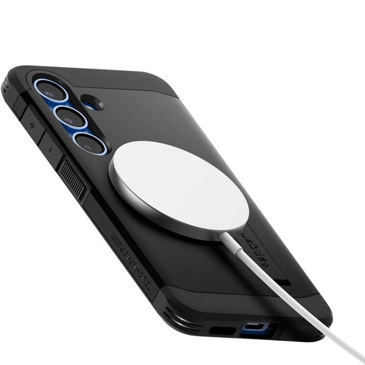 Защитный чехол Spigen (SGP) Tough Armor (MagFit) для Samsung Galaxy S25 (S931) ACS09008 - Black: фото 4 из 17