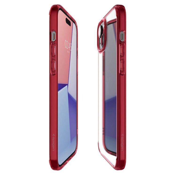 Защитный чехол Spigen (SGP) Ultra Hybrid для Apple iPhone 15 Plus - Red Crystal: фото 6 из 15