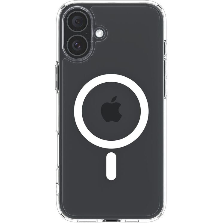 Защитный чехол Spigen (SGP) Ultra Hybrid (MagFit) для Apple iPhone 16 - White: фото 2 из 17