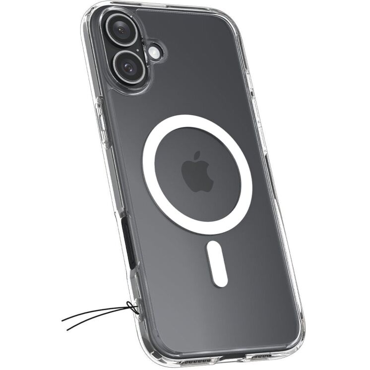 Защитный чехол Spigen (SGP) Ultra Hybrid (MagFit) для Apple iPhone 16 - White: фото 5 из 17
