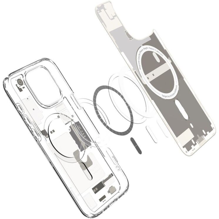 Защитный чехол Spigen (SGP) Ultra Hybrid Zero One (MagFit) для Apple iPhone 16 Pro - Natural Titanium: фото 4 из 13