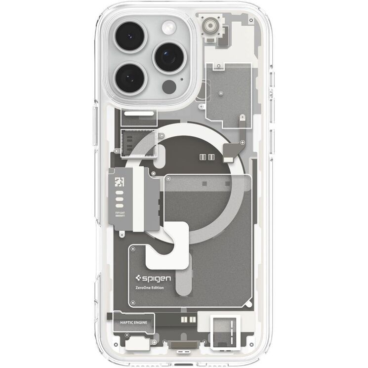 Защитный чехол Spigen (SGP) Ultra Hybrid Zero One (MagFit) для Apple iPhone 16 Pro - Natural Titanium: фото 2 из 13