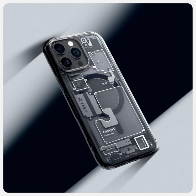 Защитный чехол Spigen (SGP) Ultra Hybrid Zero One (MagFit) для Apple iPhone 16 Pro - Natural Titanium: фото 9 из 13