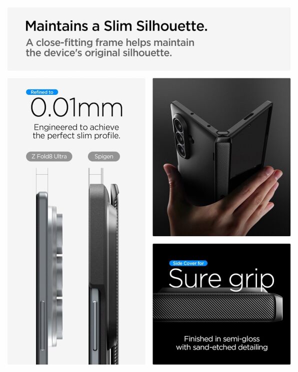 Защитный чехол Spigen Slim Armor Pro (MagFit) для Samsung Galaxy Fold 8 Ultra (ACS11508) - Black (424077B) Защитный чехол Spigen Slim Armor Pro (MagFit) для Samsung Galaxy Fold 8 Ultra (ACS11508) - Black: фото 13 из 15