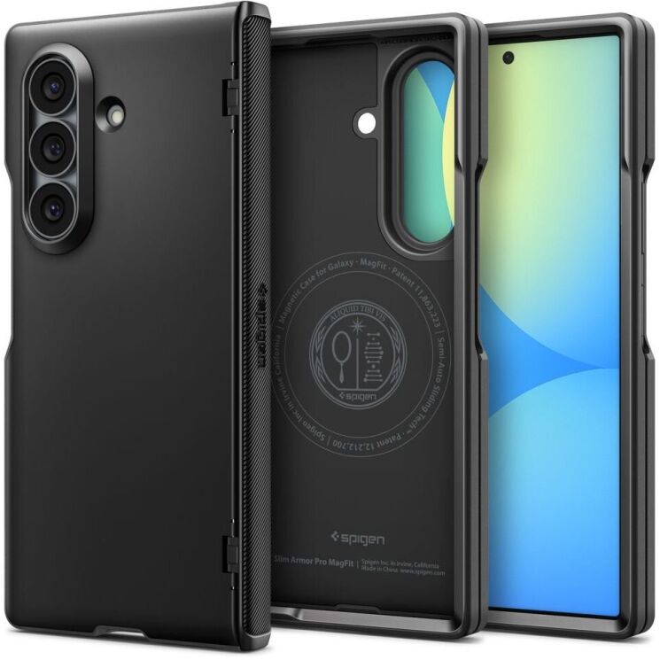 Защитный чехол Spigen Slim Armor Pro (MagFit) для Samsung Galaxy Fold 8 Ultra (ACS11508) - Black (424077B) Защитный чехол Spigen Slim Armor Pro (MagFit) для Samsung Galaxy Fold 8 Ultra (ACS11508) - Black: фото 2 из 15