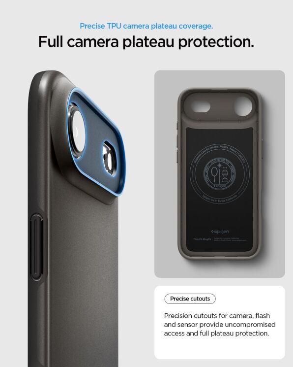 Защитный чехол Spigen Thintect (MagFit) для iPhone Air (ACS10158) - Gunmetal: фото 10 из 13