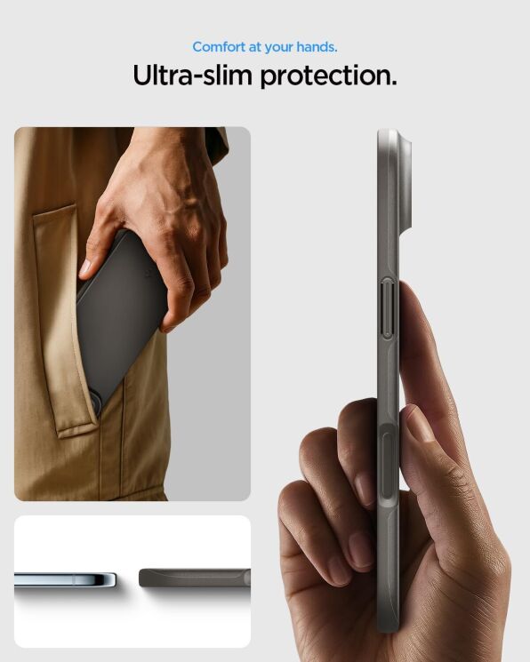Защитный чехол Spigen Thintect (MagFit) для iPhone Air (ACS10158) - Gunmetal: фото 13 из 13
