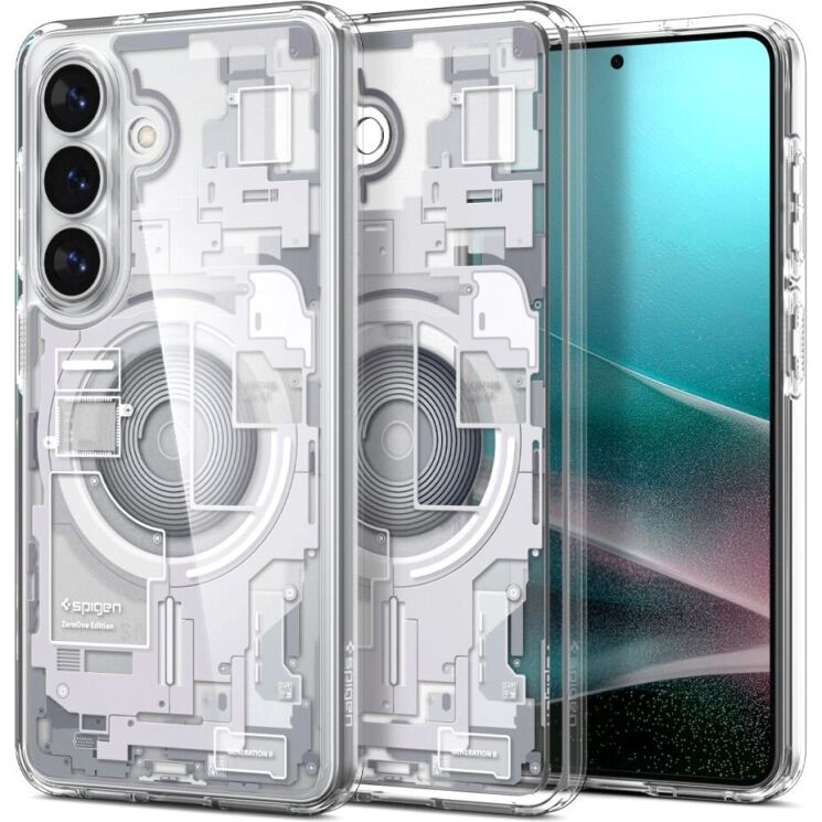 Захисний чохол Spigen Ultra Hybrid Zero One (MagFit) для Samsung Galaxy S26 (S942) ACS10737 - One White: фото 1 з 14