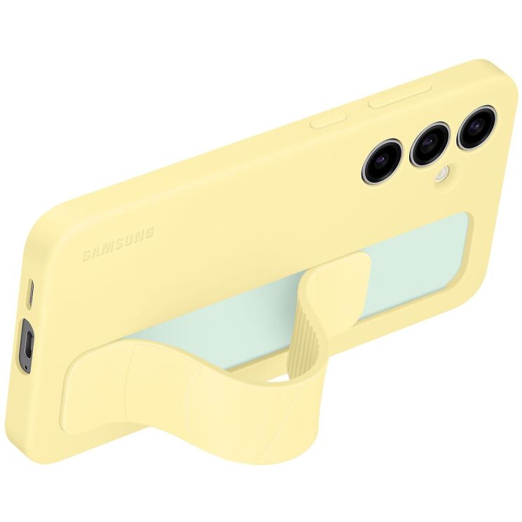 Захисний чохол Standing Grip Case для Samsung Galaxy S24 FE (S721) EF-GS721CYEGWW - Yellow: фото 3 з 5