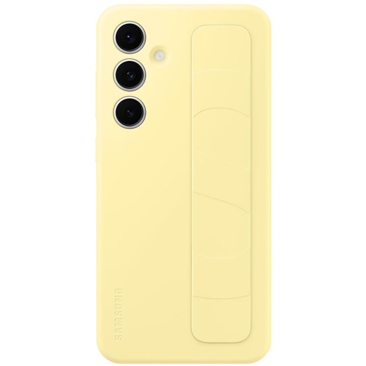Захисний чохол Standing Grip Case для Samsung Galaxy S24 FE (S721) EF-GS721CYEGWW - Yellow: фото 1 з 5