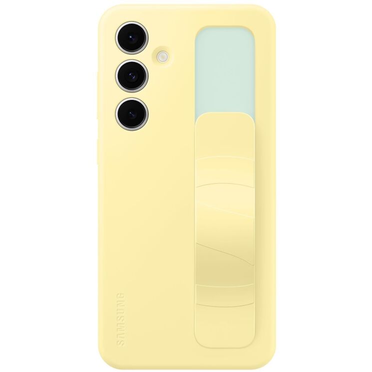 Захисний чохол Standing Grip Case для Samsung Galaxy S24 FE (S721) EF-GS721CYEGWW - Yellow: фото 2 з 5
