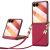 Захисний чохол SULADA Rhombus Leather для Samsung Galaxy Flip 8 - Red: фото 1 з 5