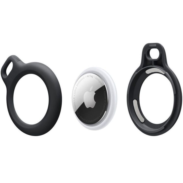 Защитный чехол Tech-Protect Rough Chain для Apple AirTags / AirTags 2 - Black: фото 2 из 5