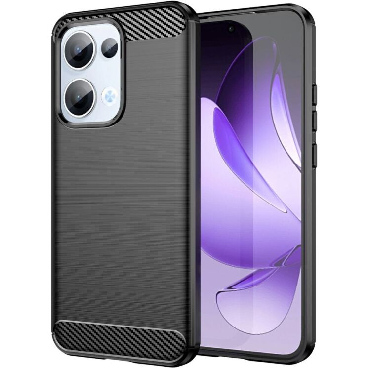 Защитный чехол UniCase Carbon для OPPO Reno 13 5G - Black: фото 1 из 8