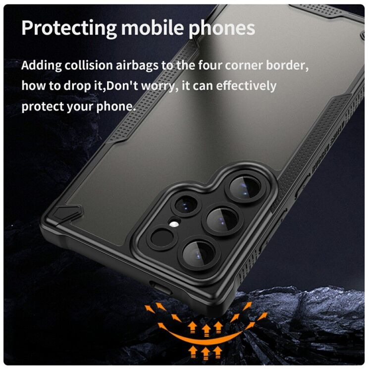 Защитный чехол UniCase Falcon Frame для Samsung Galaxy S24 Ultra (S928) - Black: фото 3 из 10