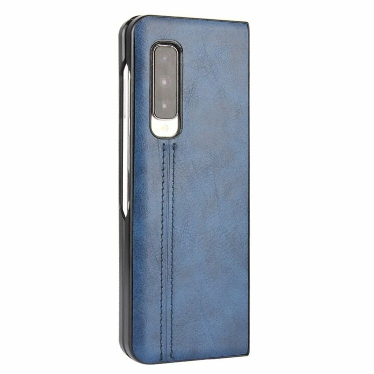 Защитный чехол UniCase Leather Series для Samsung Galaxy Fold - Blue: фото 4 из 5