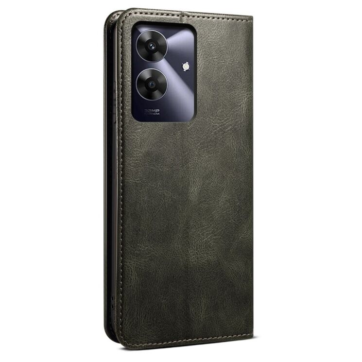 Защитный чехол UniCase Leather Wallet для Realme C63 / Note 60 - Green: фото 6 из 6