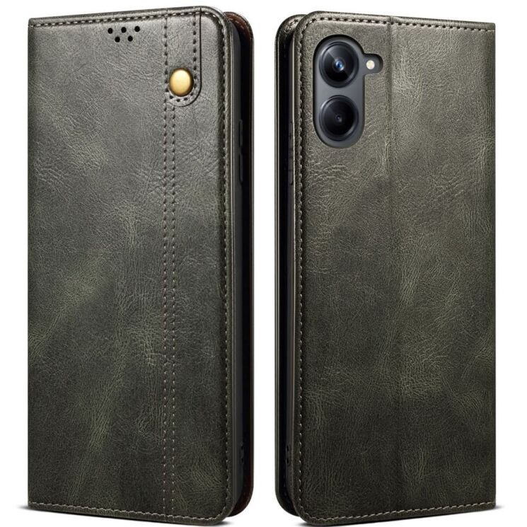 Защитный чехол UniCase Leather Wallet для Samsung Galaxy A06 (A065) - Green: фото 1 из 7