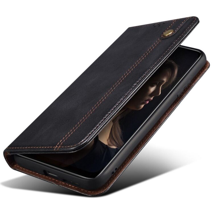 Защитный чехол UniCase Leather Wallet для Samsung Galaxy S25 Edge (S937) - Black: фото 5 из 7