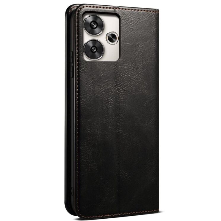 Защитный чехол UniCase Leather Wallet для Xiaomi Redmi 13 - Black: фото 5 из 6