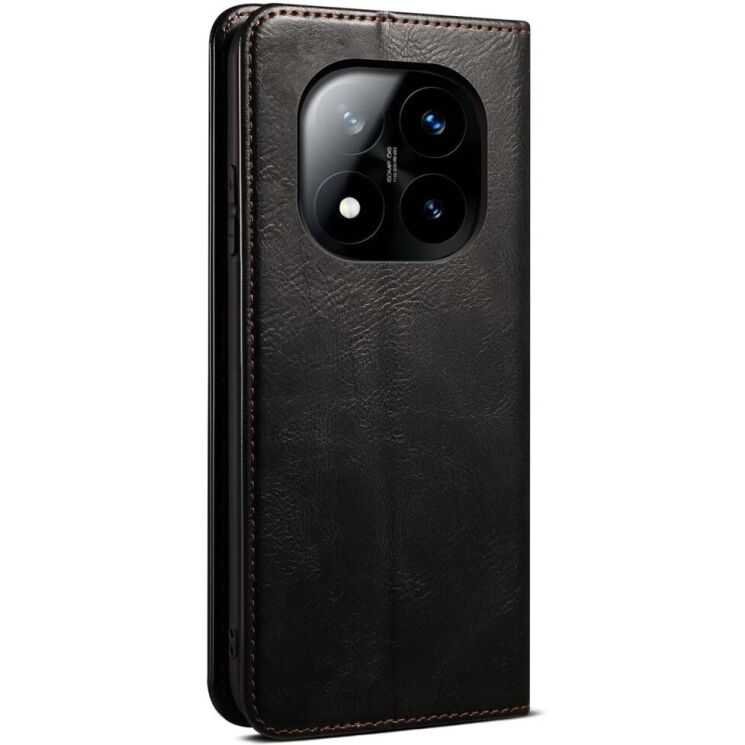 Захисний чохол UniCase Leather Wallet для Xiaomi Redmi Note 14 Pro Plus - Black: фото 3 з 7