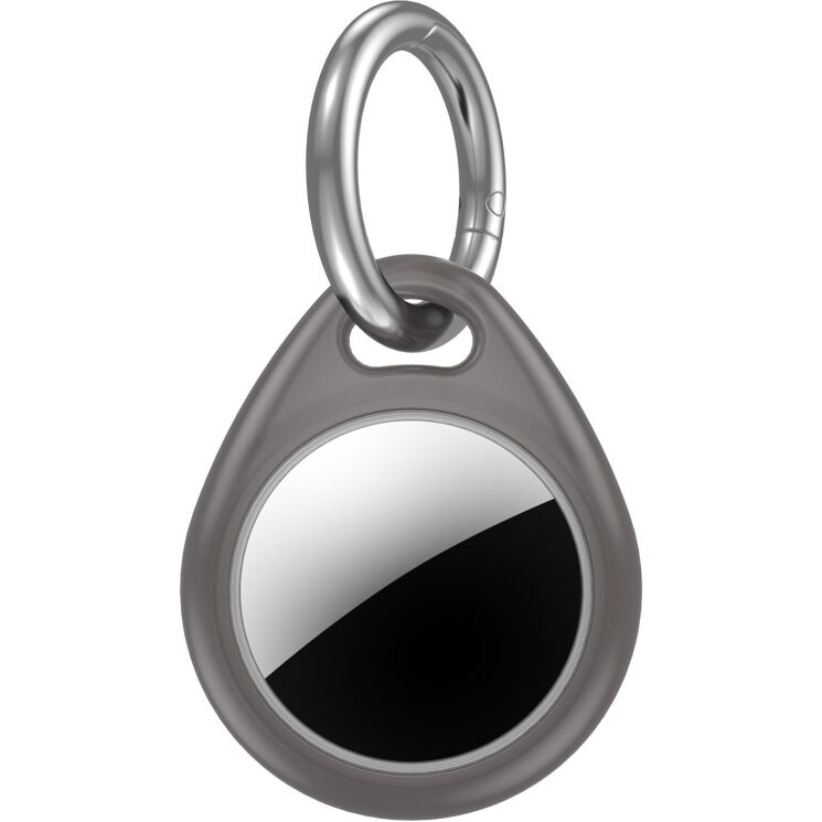 Защитный чехол UniCase Lock Clip для Apple AirTags - Transparent Black: фото 1 из 2