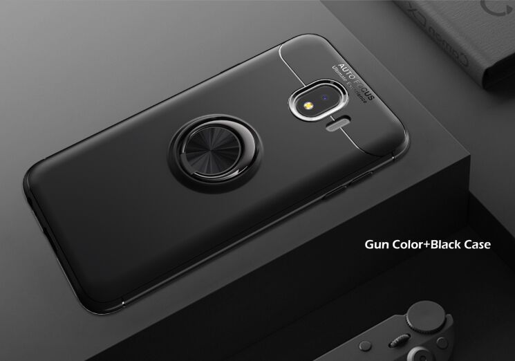 Защитный чехол UniCase Magnetic Ring для Samsung Galaxy J4 2018 (J400) - Black: фото 2 из 12