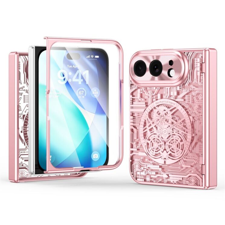 Защитный чехол UniCase Mechanical Legend для iPhone Duo - Rose Gold: фото 1 из 8