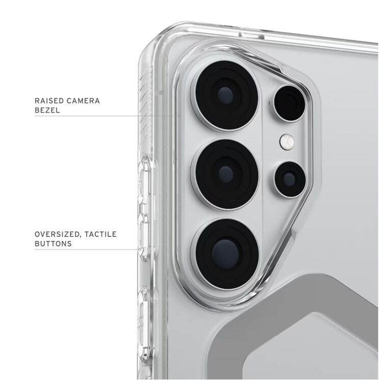 Захисний чохол URBAN ARMOR GEAR Plyo MagSafe для Samsung Galaxy S26 Ultra (S948) - Ice / Silver: фото 7 з 10