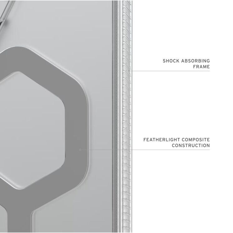 Захисний чохол URBAN ARMOR GEAR Plyo MagSafe для Samsung Galaxy S26 Ultra (S948) - Ice / Silver: фото 8 з 10