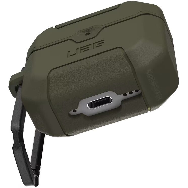 Захисний чохол URBAN ARMOR GEAR Scout (FH) для Apple AirPods 4 (104130117272) - Olive Drab: фото 7 з 9