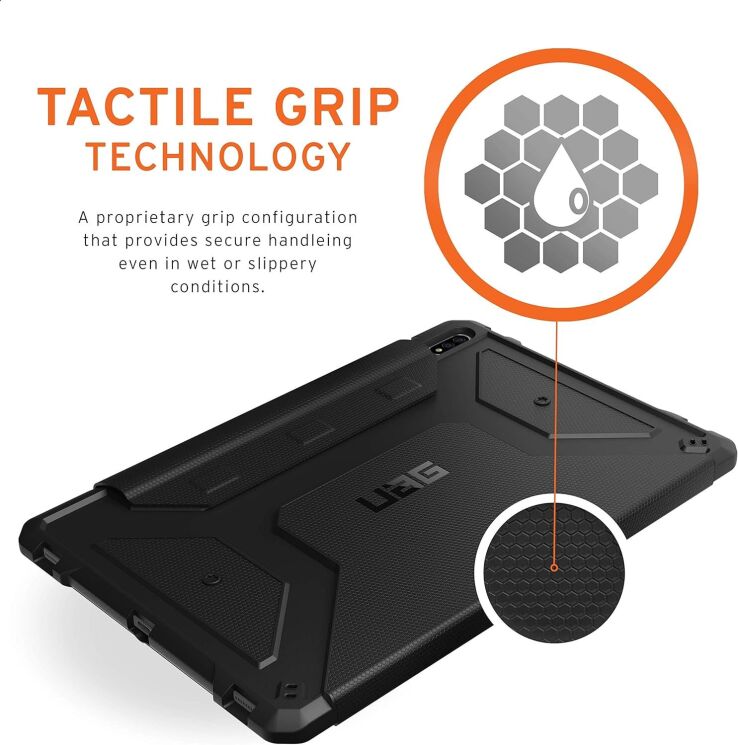 Захисний чохол URBAN ARMOR GEAR (UAG) Metropolis (FT) для Samsung Galaxy Tab S7 (T870/875) 222526114040 - Black: фото 13 з 13