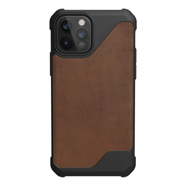 Защитный чехол URBAN ARMOR GEAR (UAG) Metropolis LT Series для Apple iPhone 12 / iPhone 12 Pro - Leather Brown: фото 2 из 10