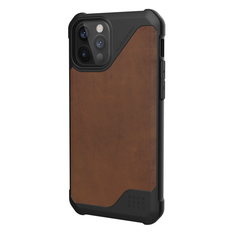 Защитный чехол URBAN ARMOR GEAR (UAG) Metropolis LT Series для Apple iPhone 12 / iPhone 12 Pro - Leather Brown: фото 5 из 10