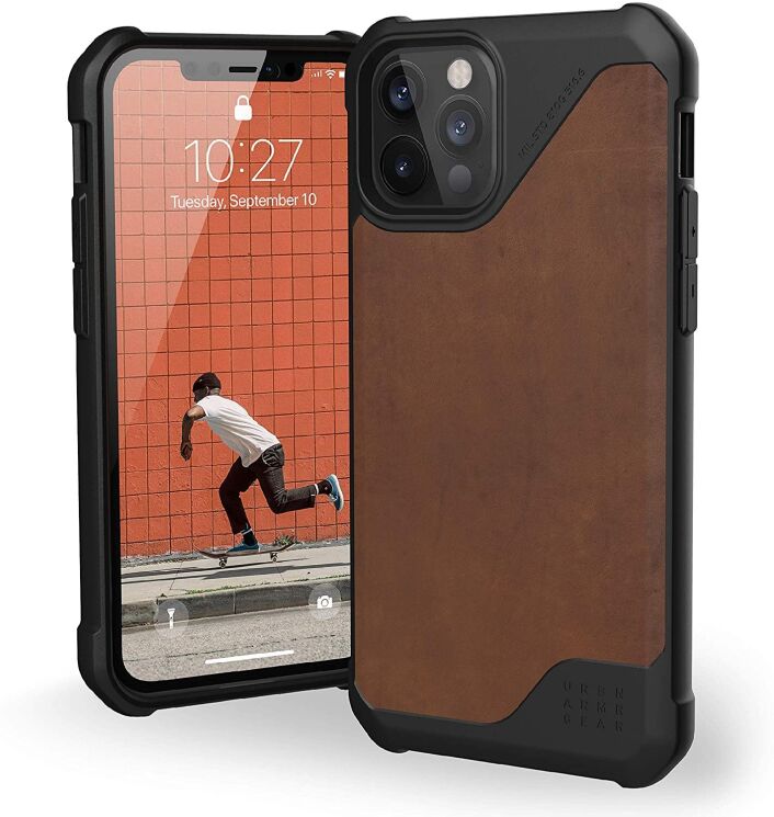 Защитный чехол URBAN ARMOR GEAR (UAG) Metropolis LT Series для Apple iPhone 12 / iPhone 12 Pro - Leather Brown: фото 1 из 10
