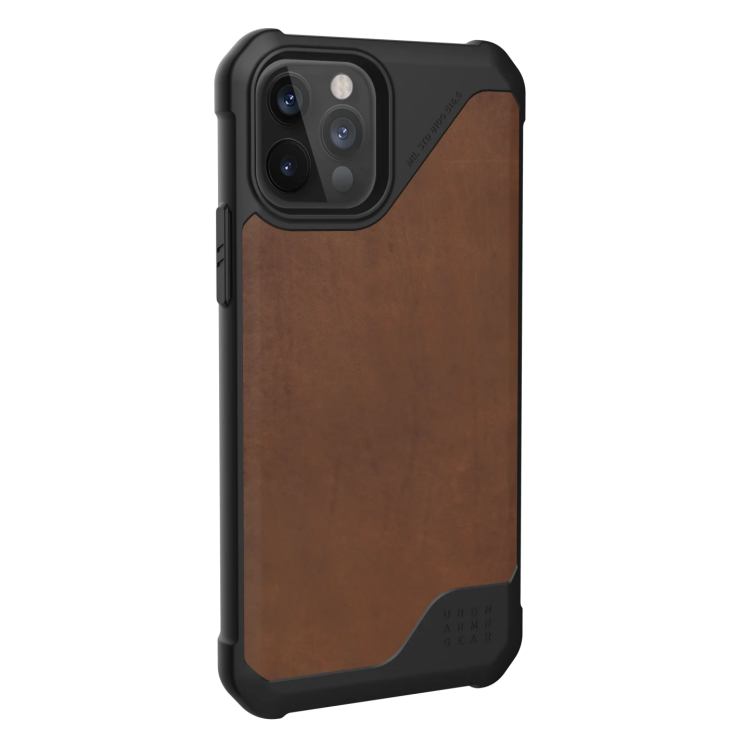 Защитный чехол URBAN ARMOR GEAR (UAG) Metropolis LT Series для Apple iPhone 12 / iPhone 12 Pro - Leather Brown: фото 6 из 10