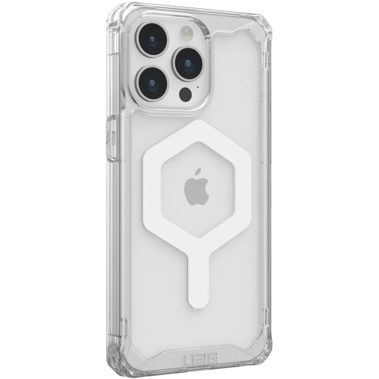Защитный чехол URBAN ARMOR GEAR (UAG) Plyo Magsafe для Apple iPhone 15 Pro Max - Ice / White: фото 3 из 12