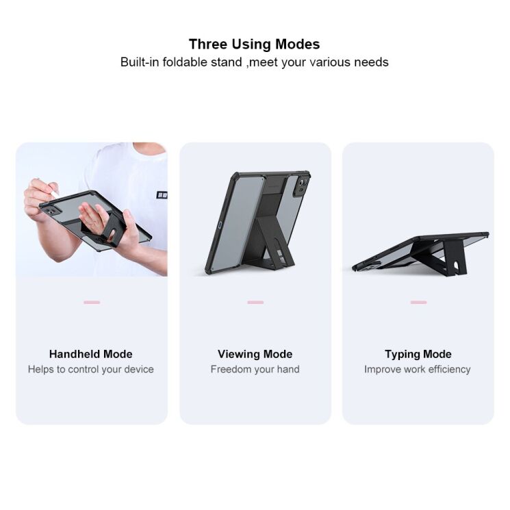 Захисний чохол XUNDD Slim T для Xiaomi Pad 8 / Pad 8 Pro - Black: фото 3 з 7